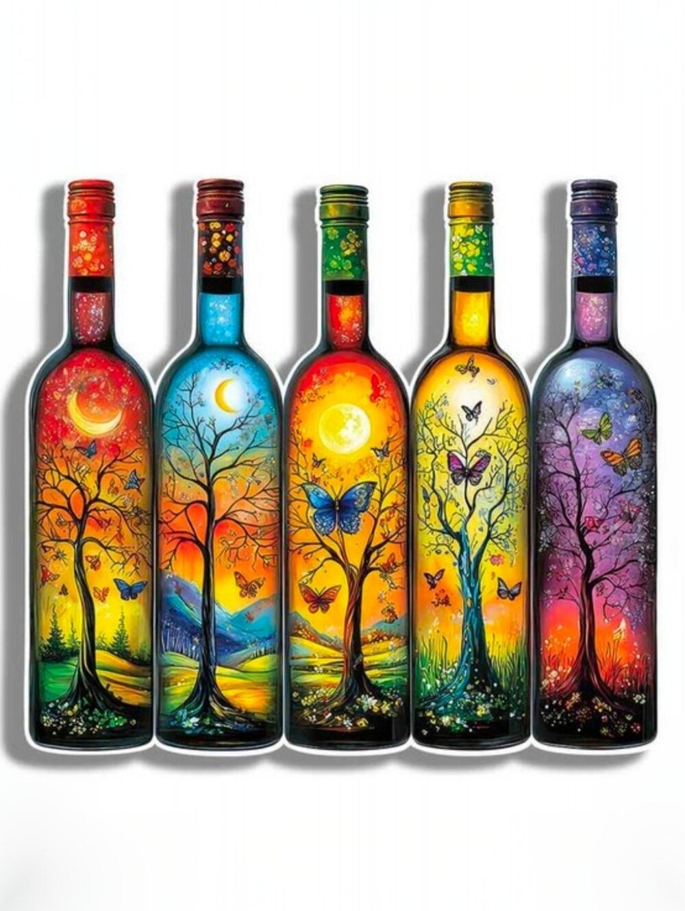 Puzzles Up Secret Bottles Wooden Jigsaw Puzzle A5 Small Natural Wood Craft NWT